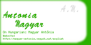 antonia magyar business card