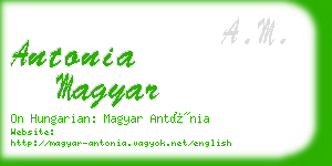antonia magyar business card